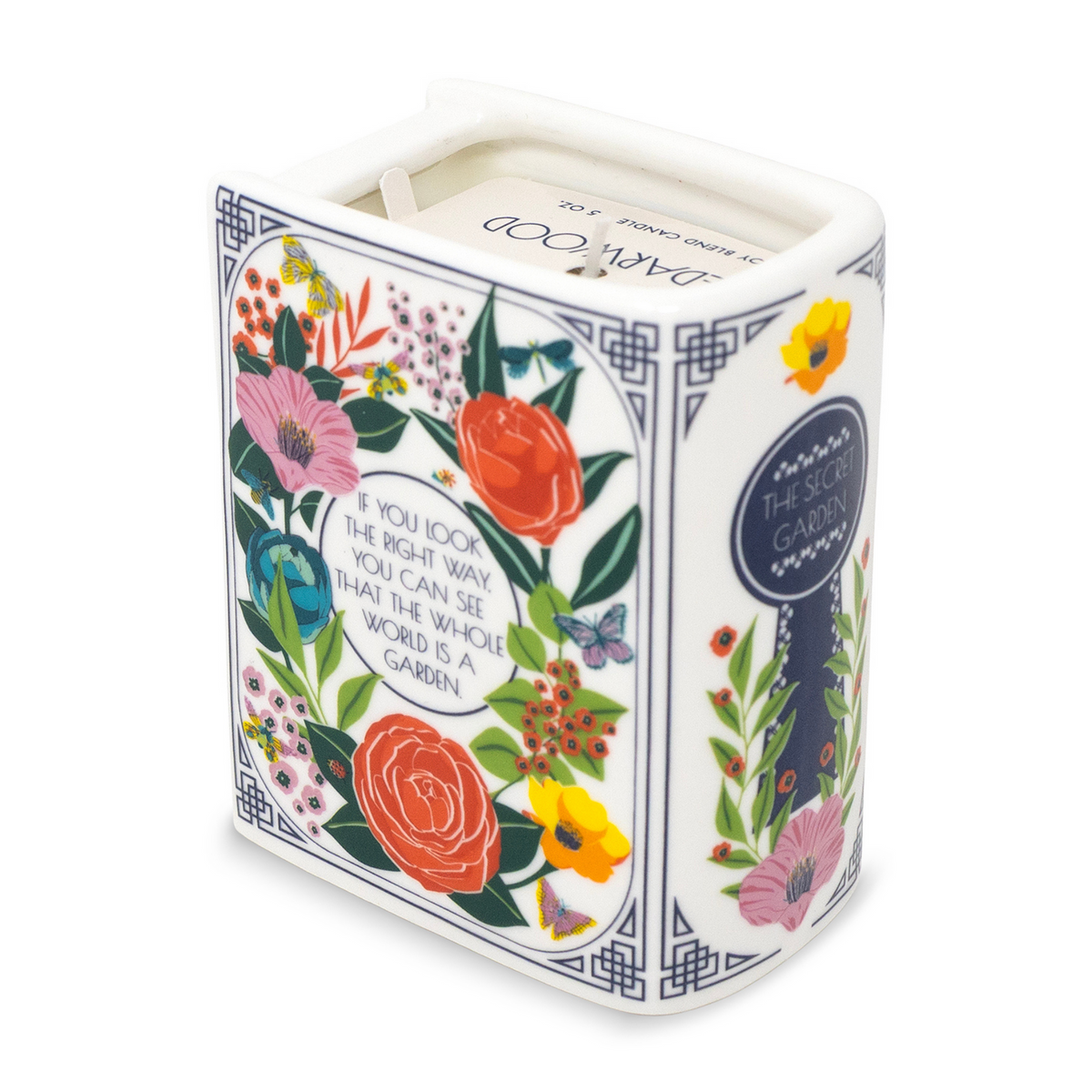 BOOK CANDLE SECRET GARDEN