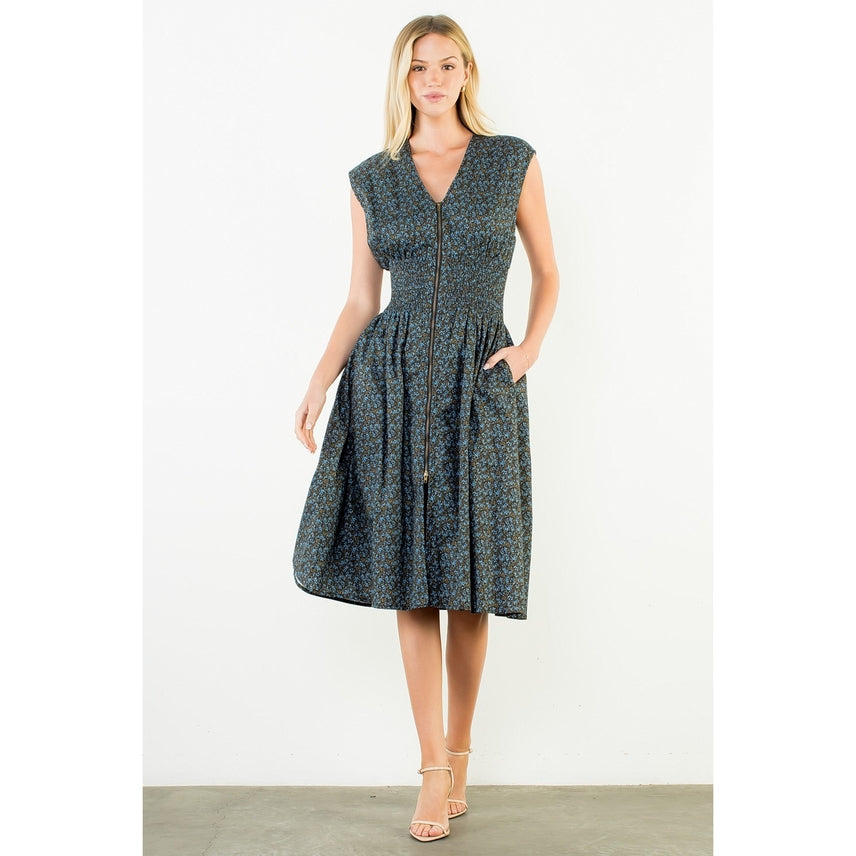 LONG ZIPPER DRESS