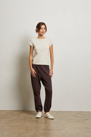STEVIE FLEECE EASY SWEATPANT