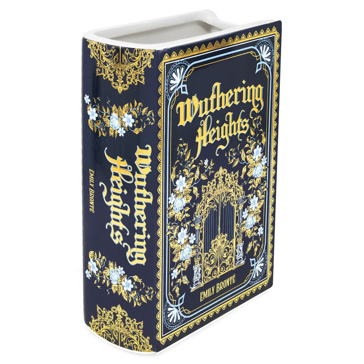 LARGE BOOK VASE WUTHERING HEIGHTS