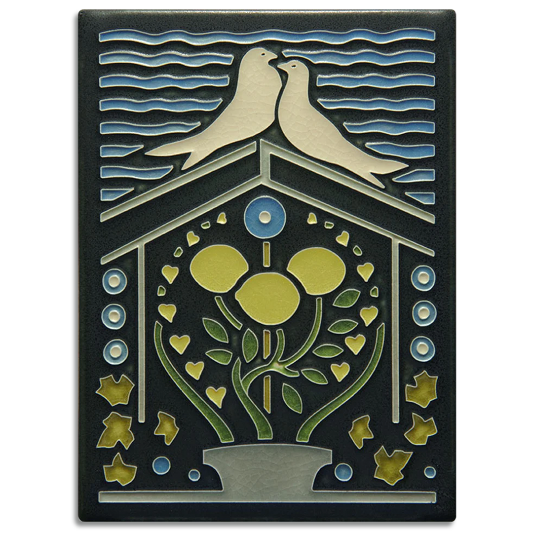 6X8 TILE LEMON LOVE BLUE