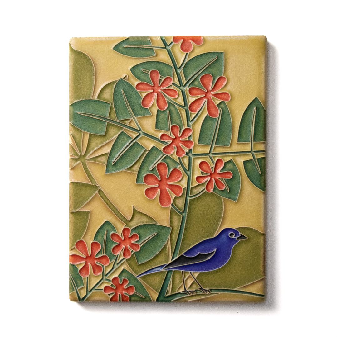 6X8 TILE BLUEBIRD RED