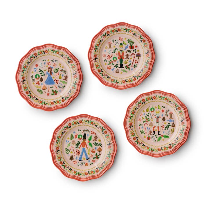 MELAMINE DESSERT SET NUTCRACKER