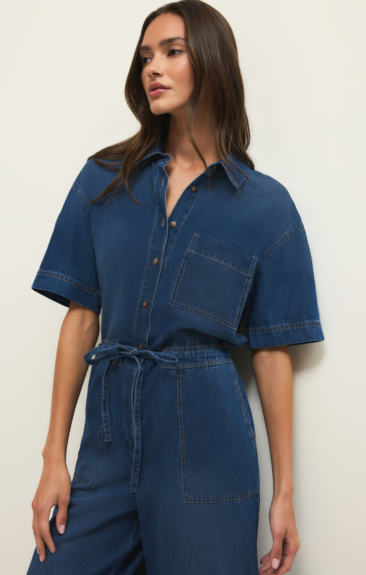ELSIE DENIM JUMPSUIT