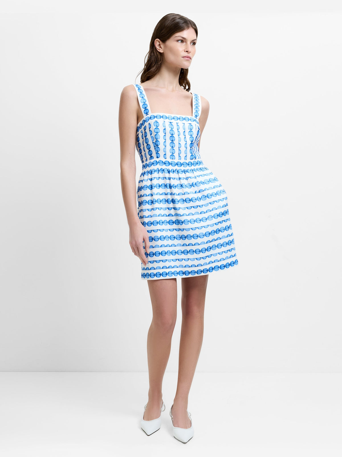 STRUCTURED TAFFETA MINI DRESS