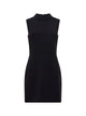 ECHO CREPE MOCK NECK MINI DRESS