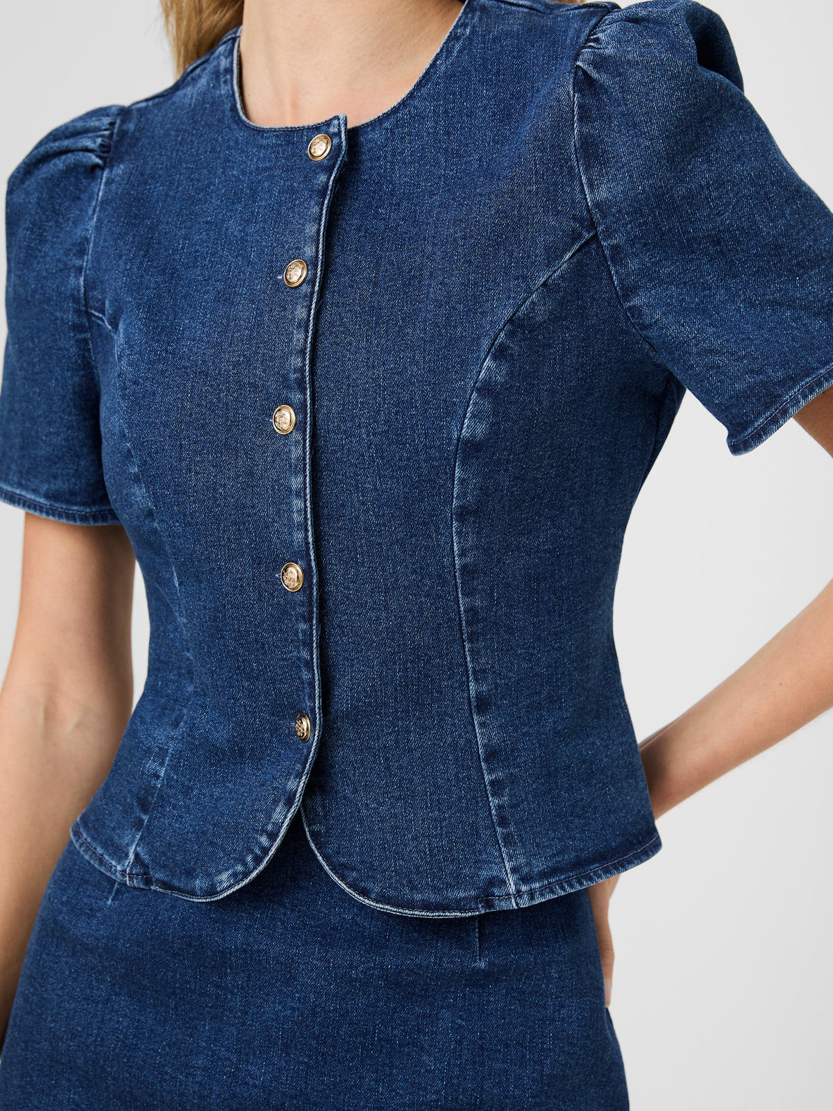 DELANCY DENIM TOP