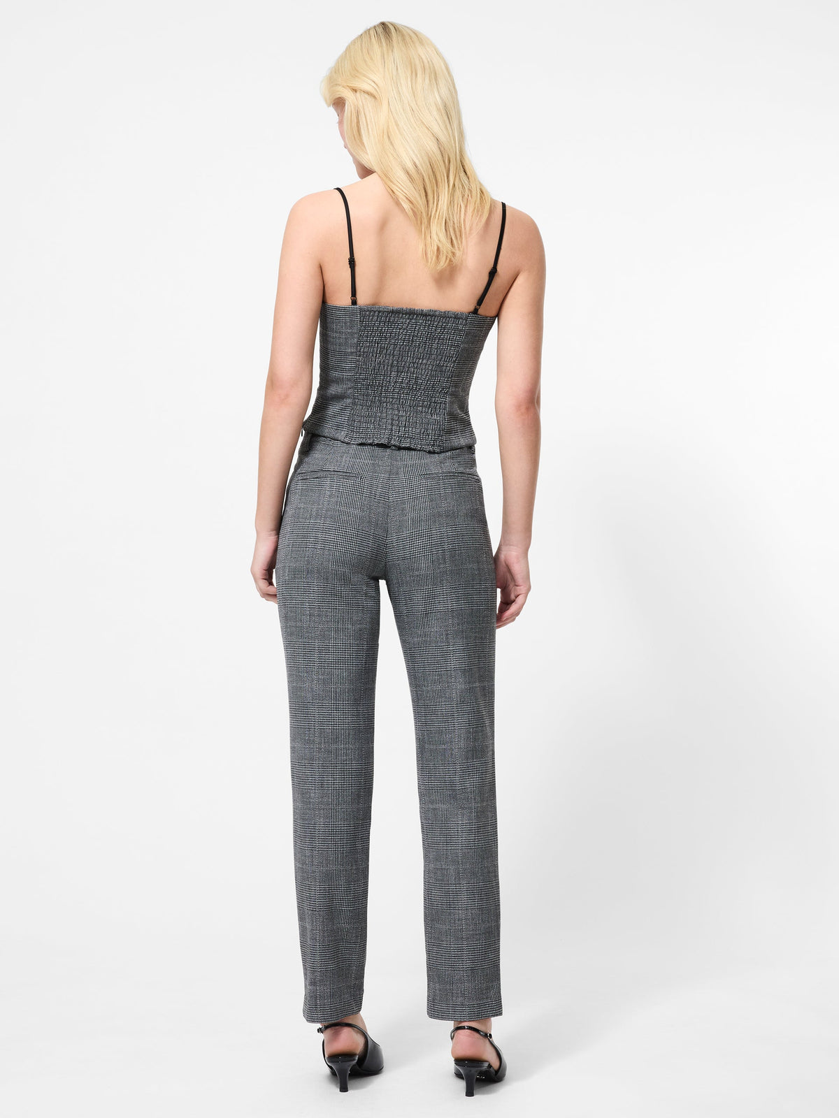 OWEN PLAID SUITING CORSET TOP