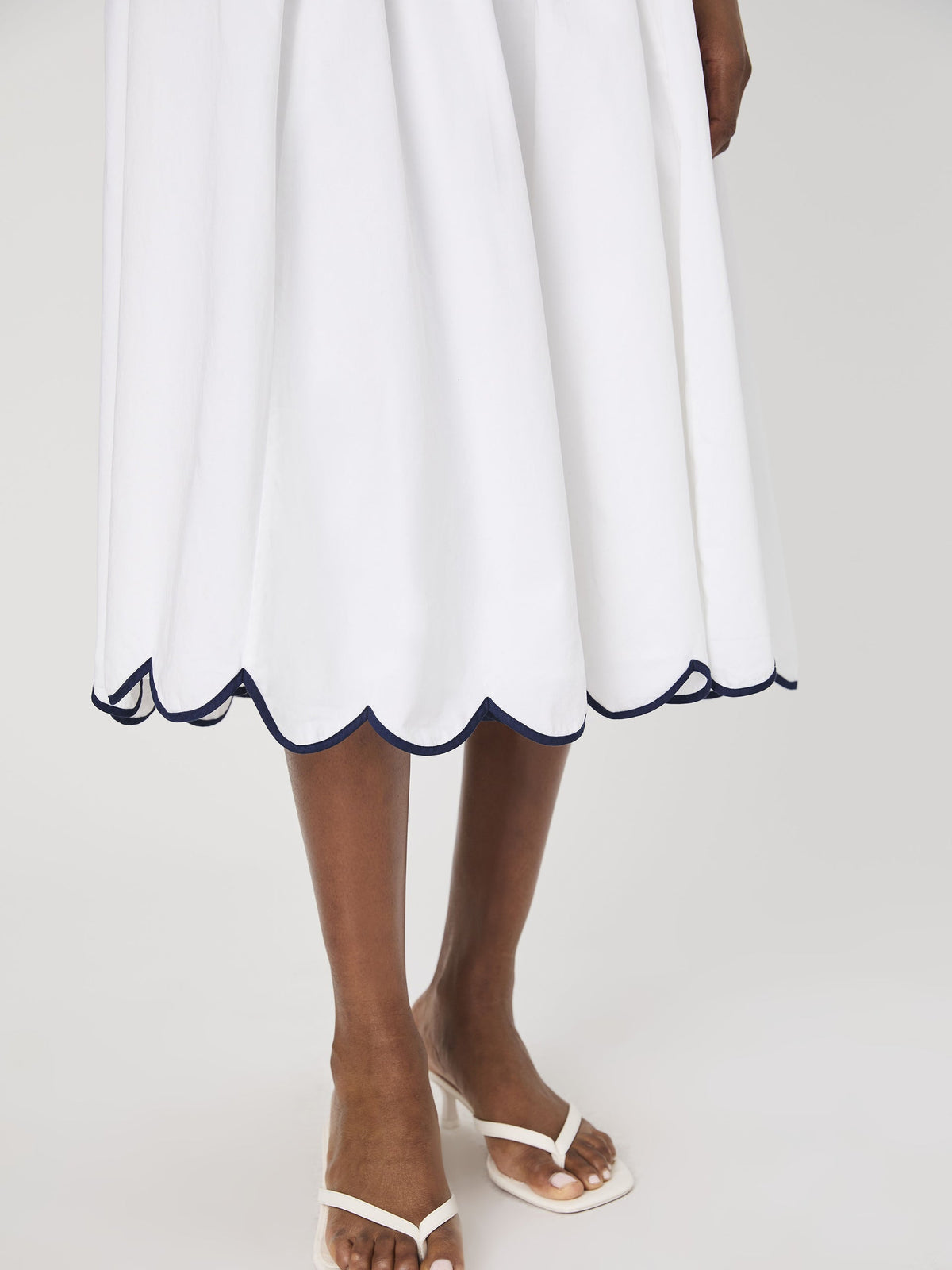 ALEXIS COTTON SCALLOP SKIRT