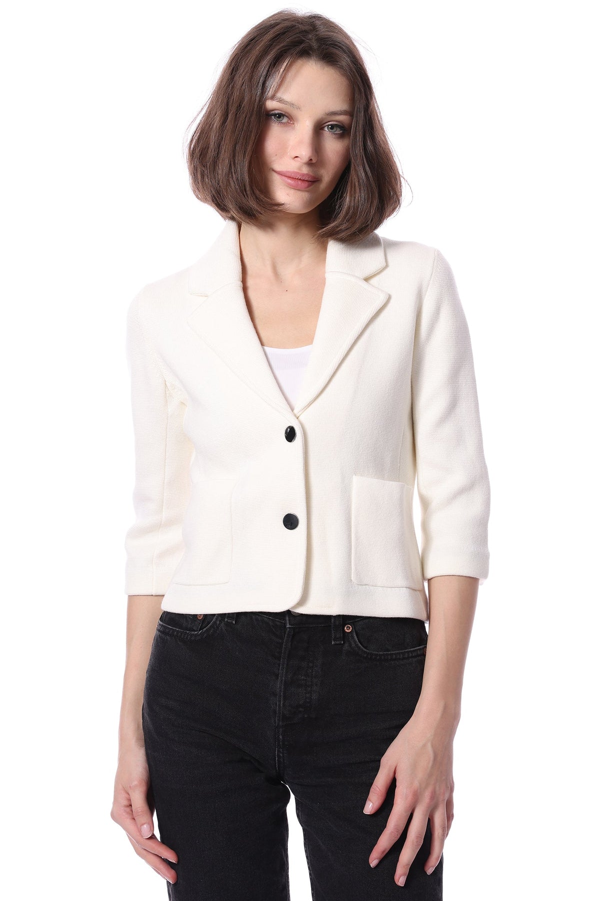 COTTON SHRUNKEN BLAZER