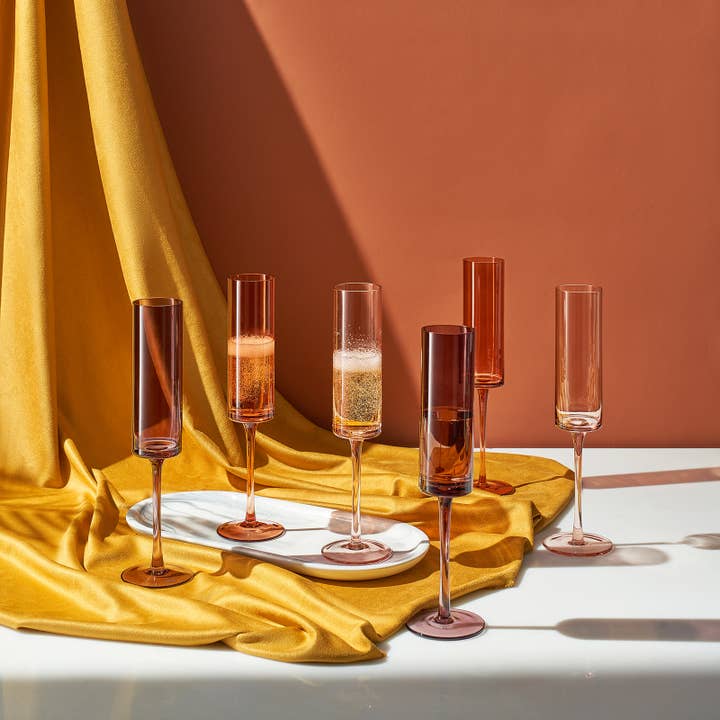 VENUS CHAMPAGNE FLUTE SET/6