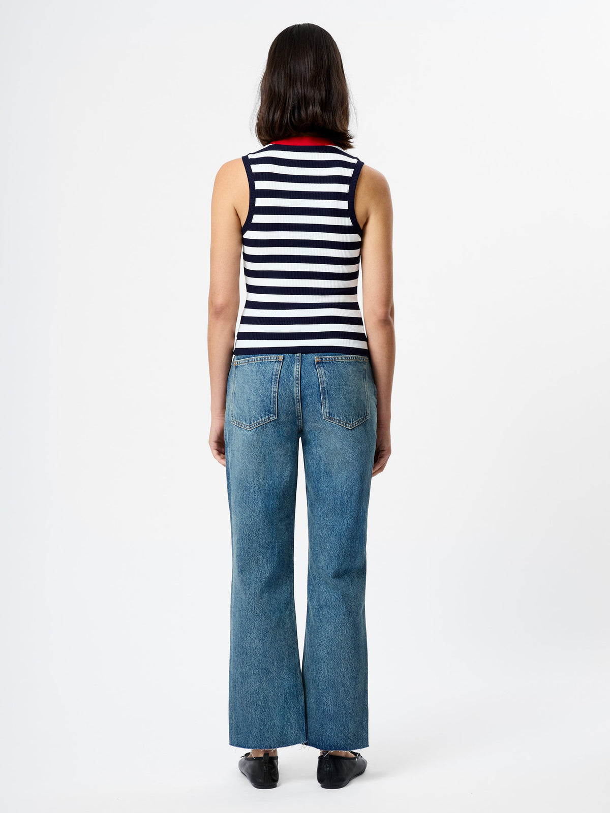 ESMAE RIB KNIT SLEEVELESS TOP