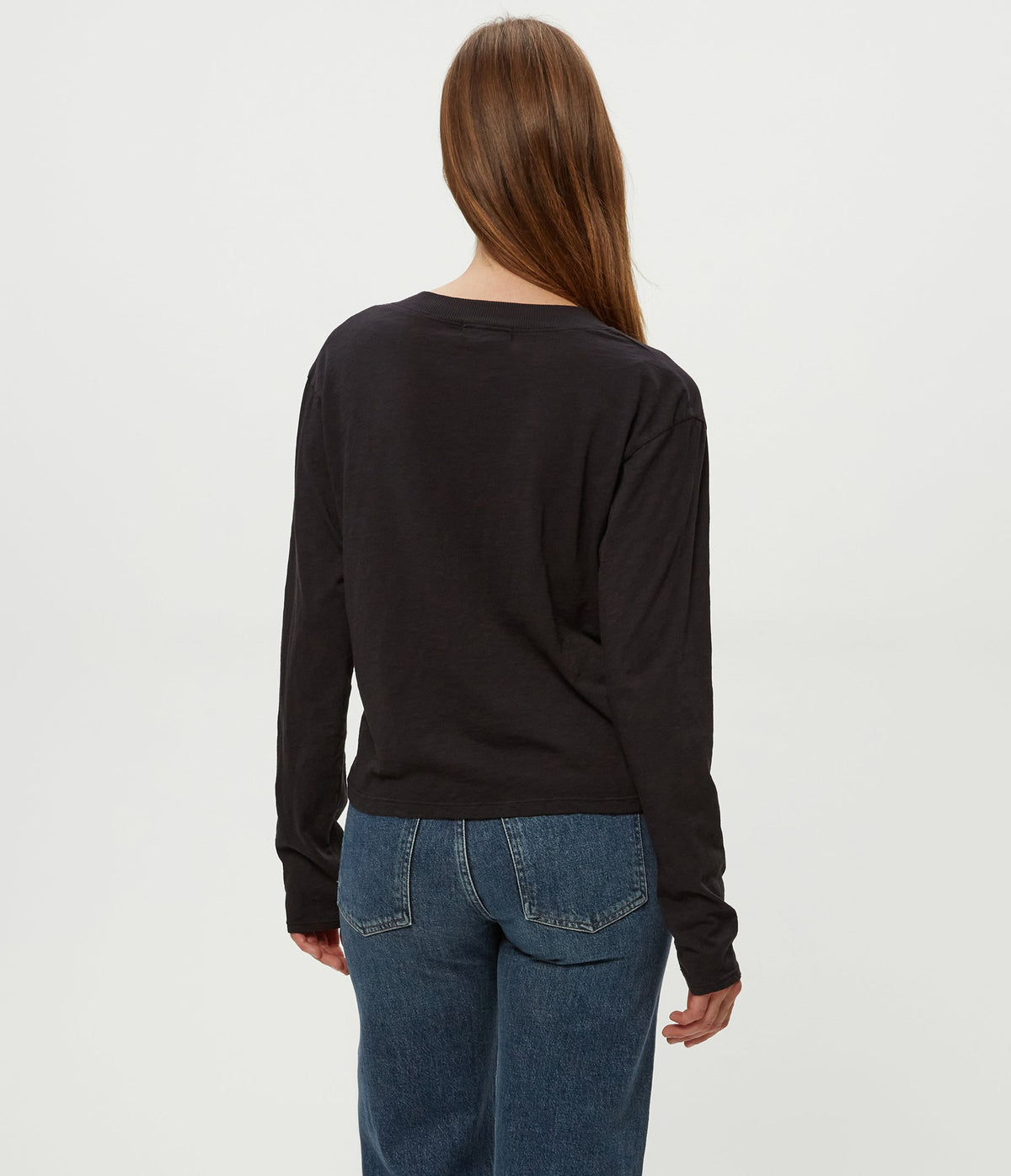 BREA SUPIMA SLUB LS VNECK