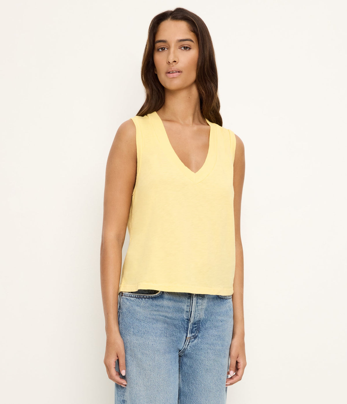 IRA VNECK SUPIMA SLUB TANK