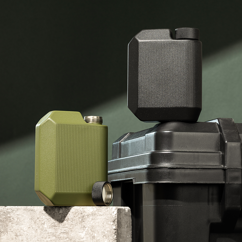 9OZ MATTE BLACK FLASK