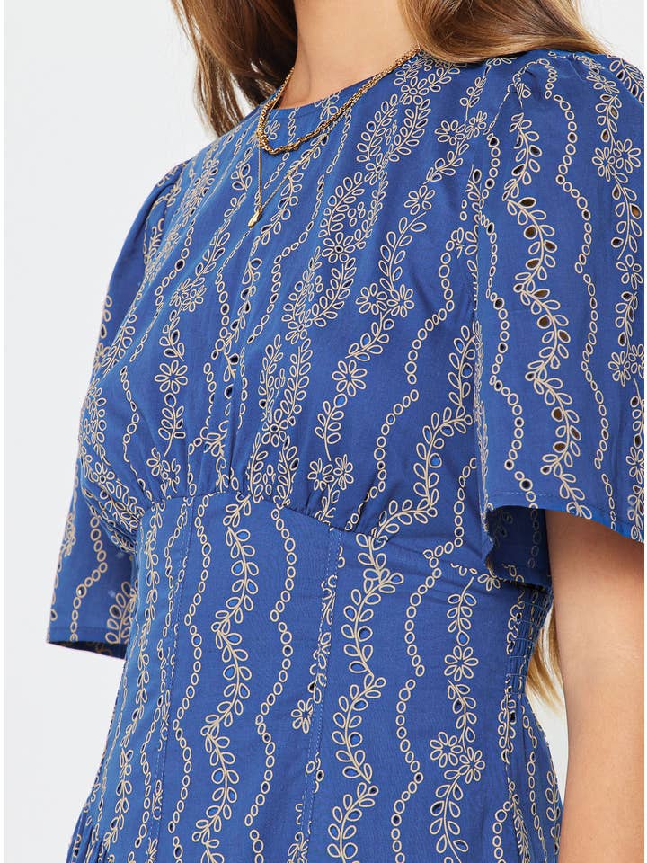 EMBROIDERED MAXI DRESS