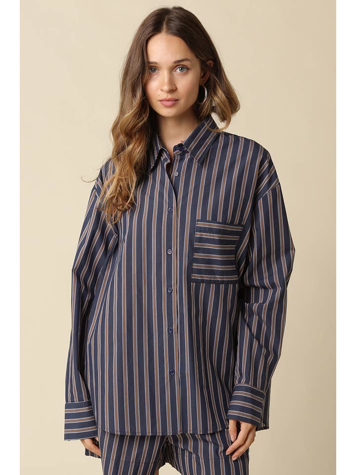 STRIPE OVERSIZED SHIRT