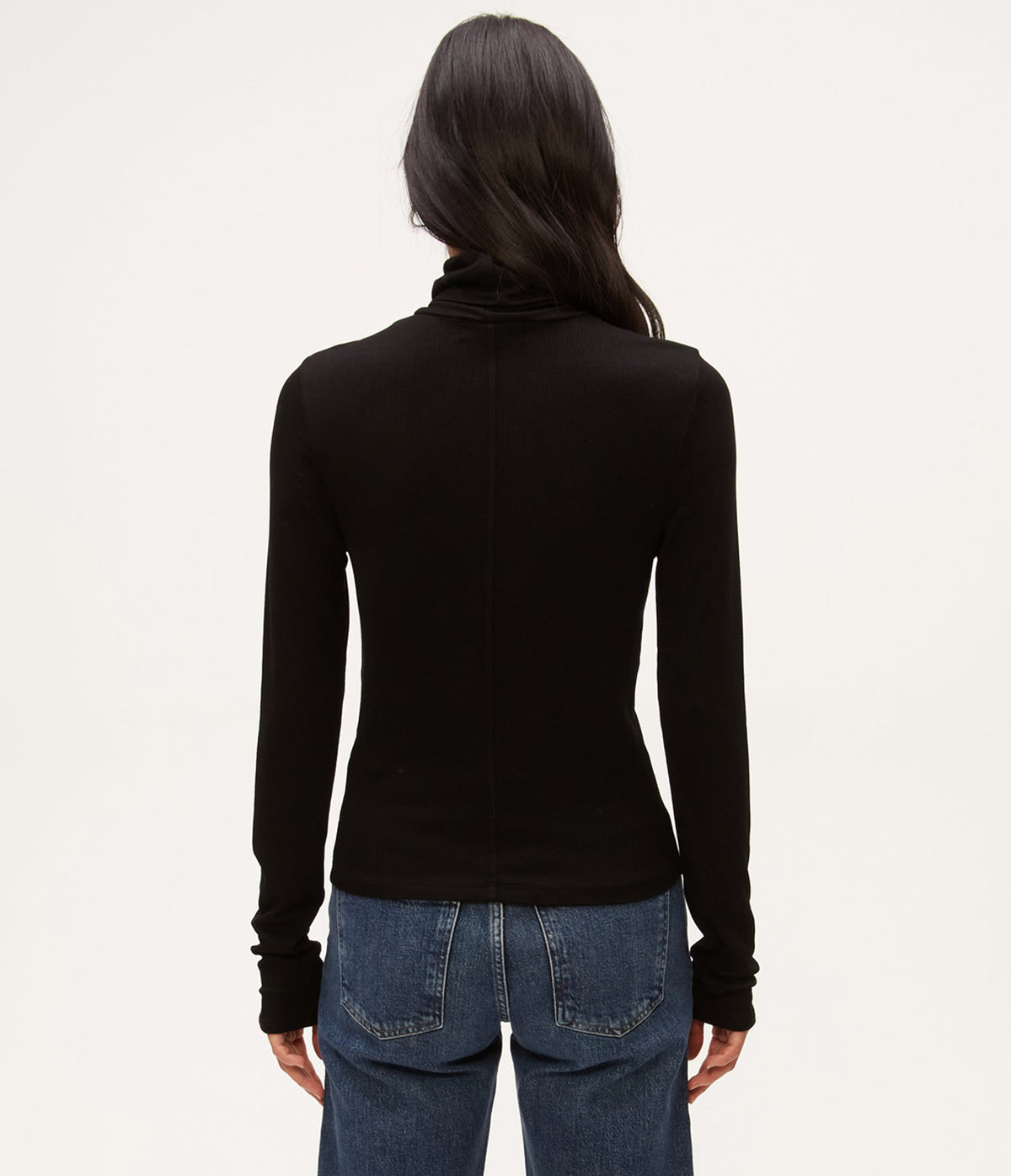 TARA CROP ECO RIB TURTLENECK