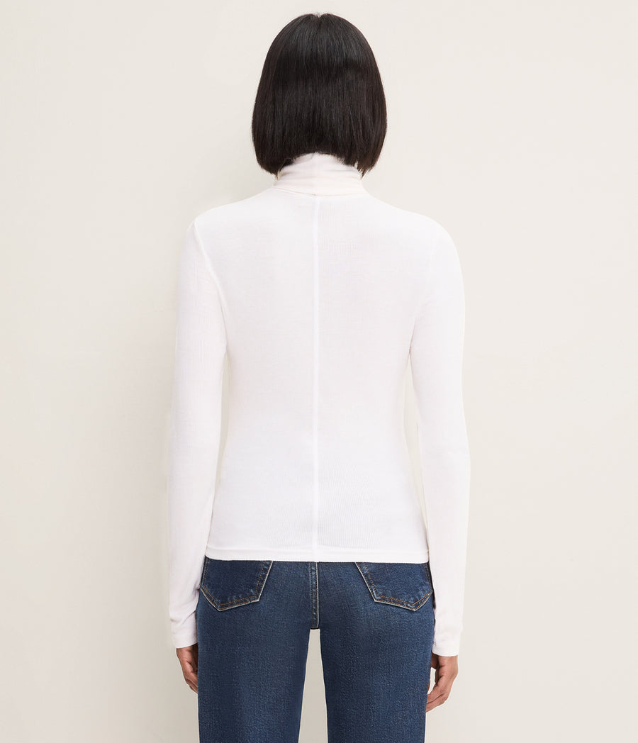 TARA CROP ECO RIB TURTLENECK