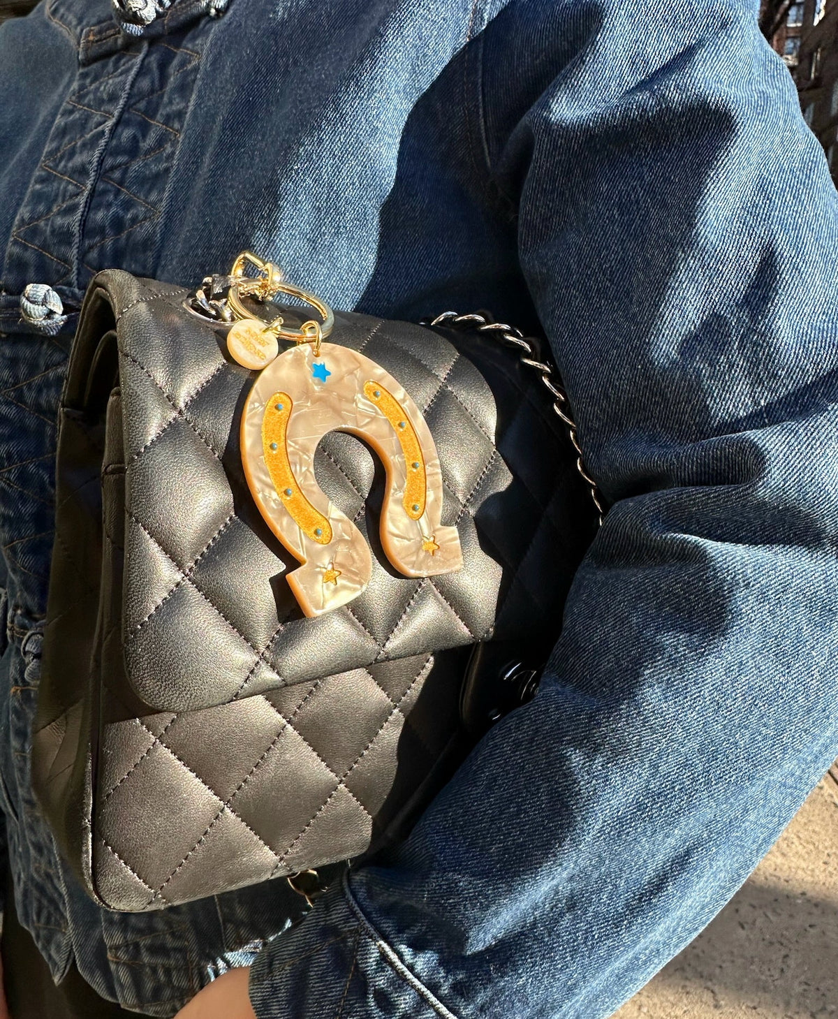 LUCKY HORSESHOE BAG CHARM