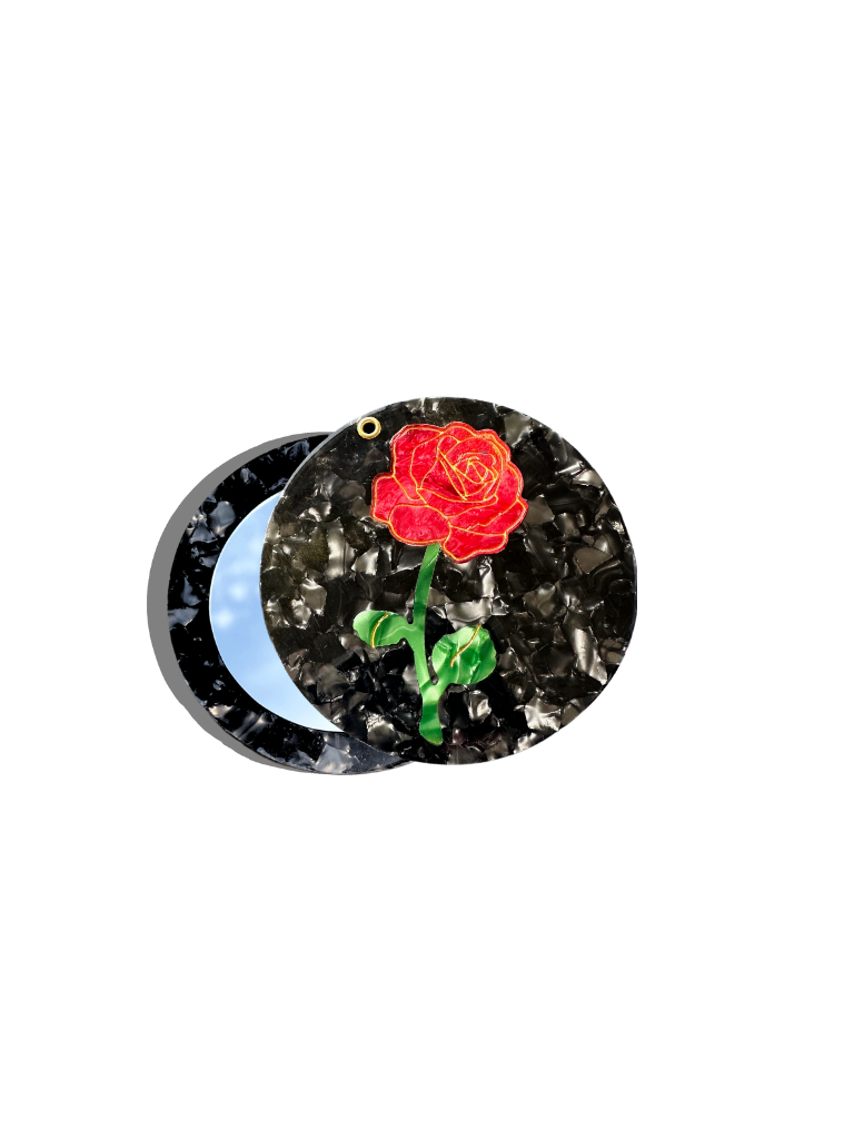 ROSE STEM COMPACT MIRROR