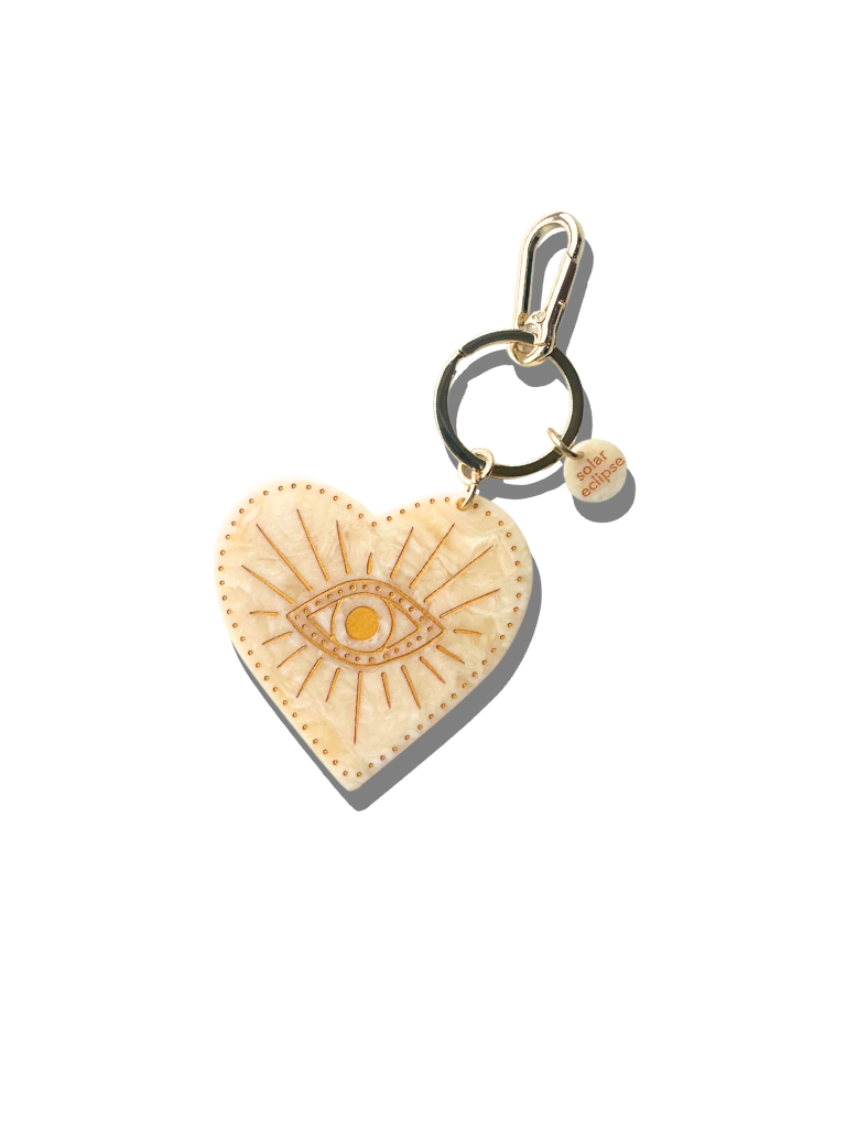 CELESTIAL HEART BAG CHARM