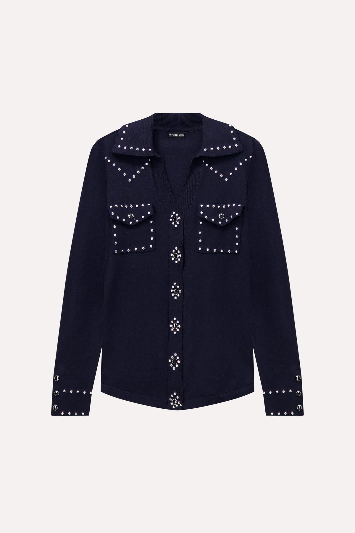 HOT FIX COTTON CASHMERE BUTTON DOWN SHIRT