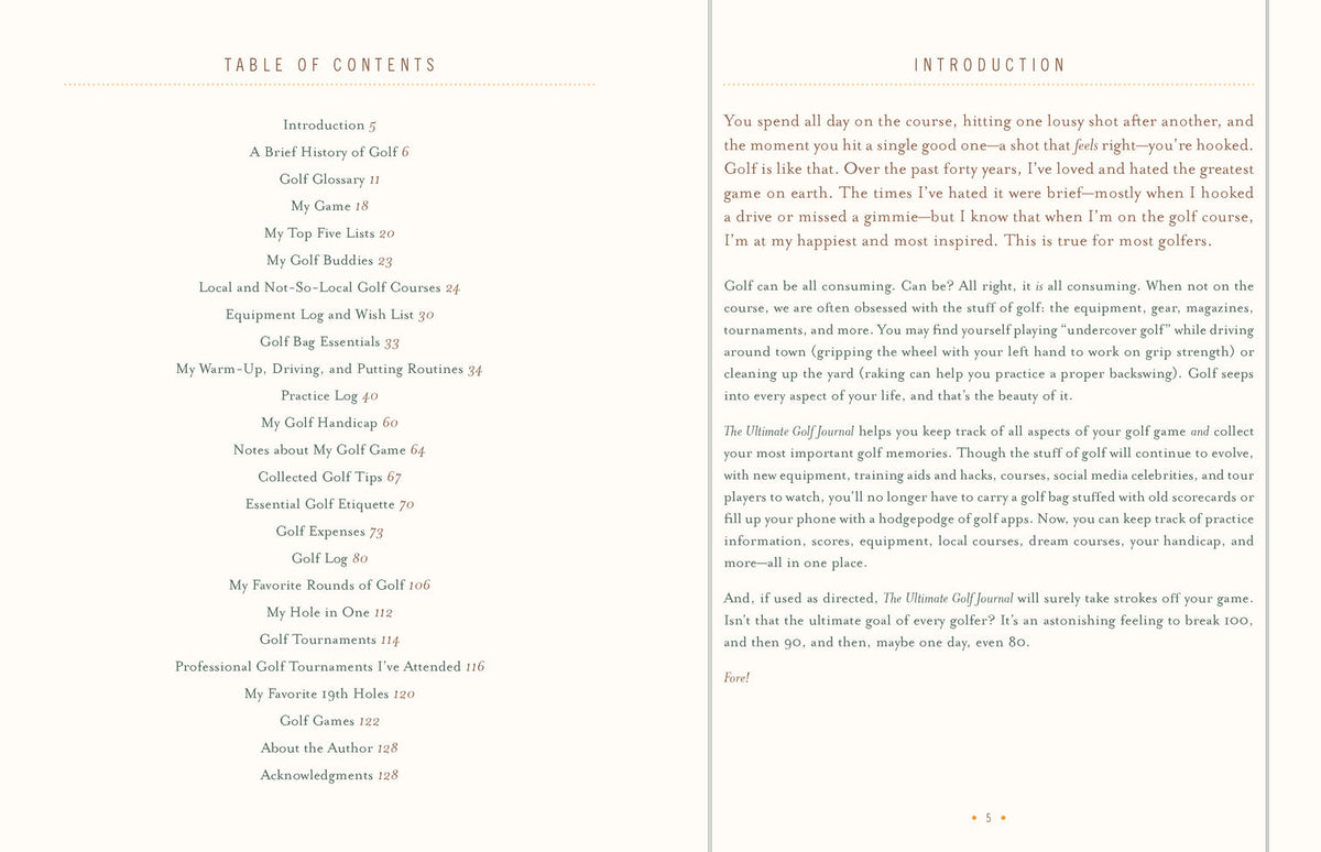 ULTIMATE GOLF JOURNAL