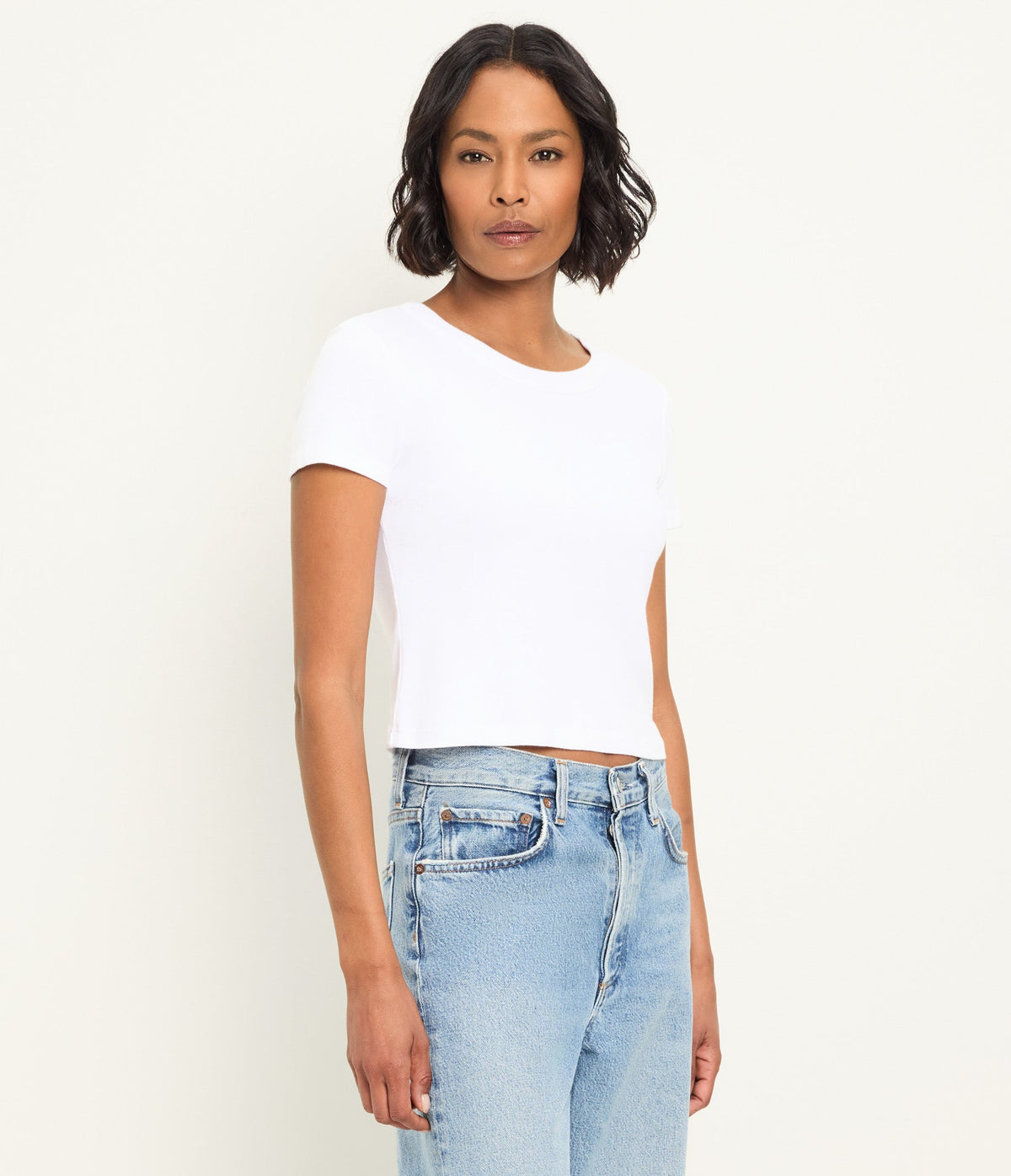 MIMI 1X1 CROPPED TEE
