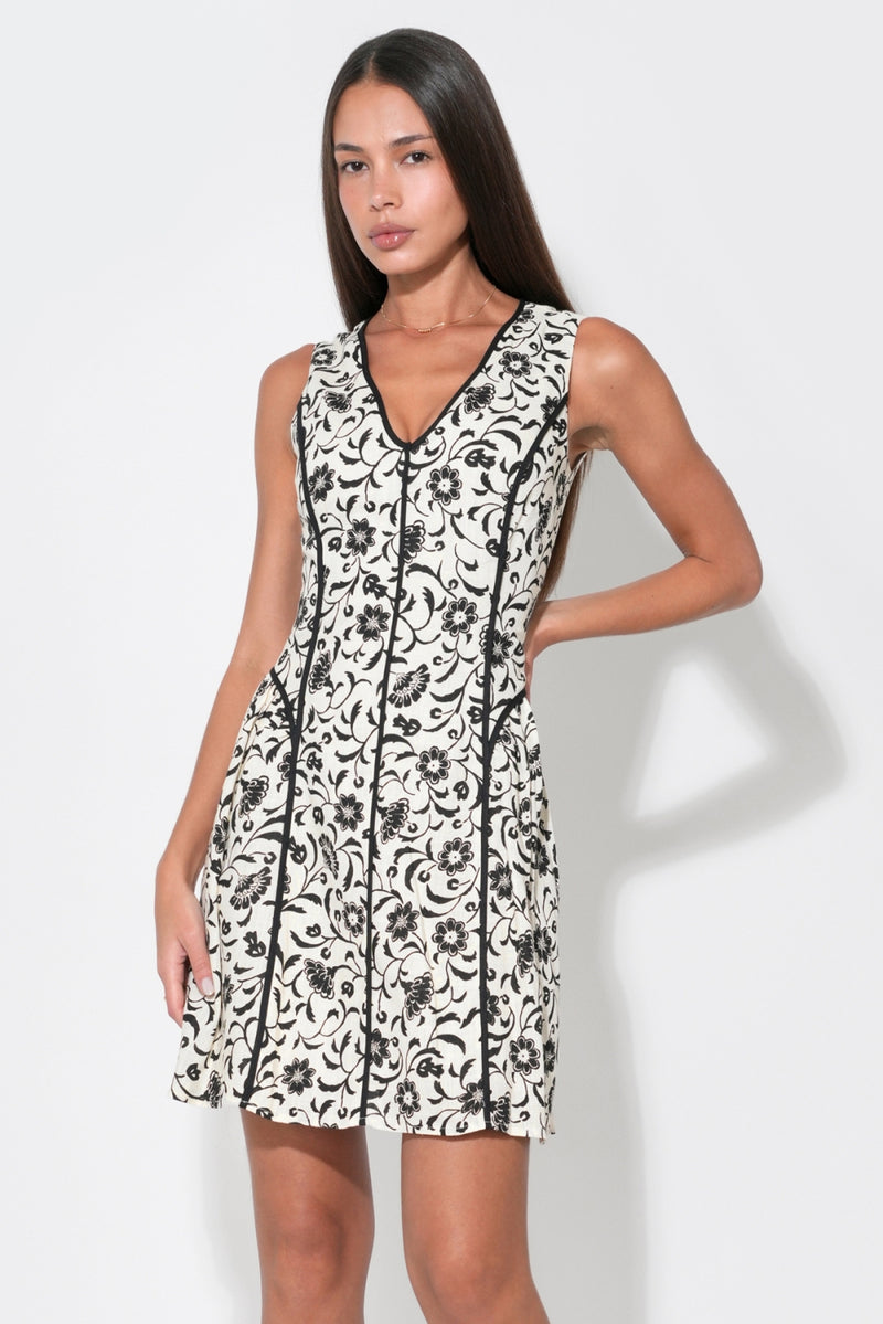 SERENITY SCALLOPED DRESS