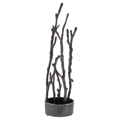 ROUND METAL BRANCH VASE