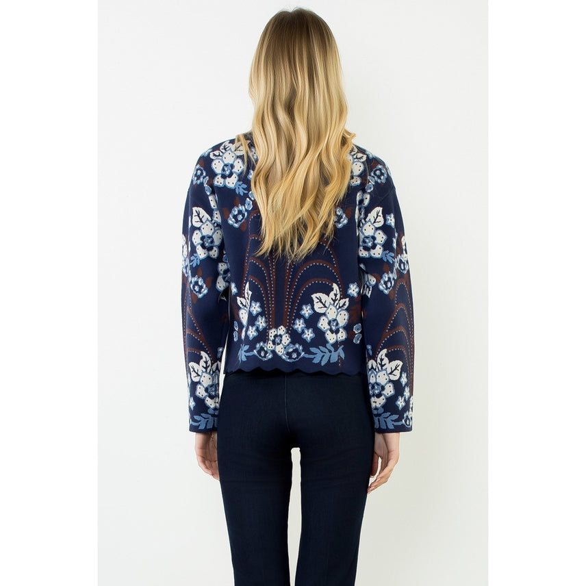 ALL OVER PATTERN SWEATER
