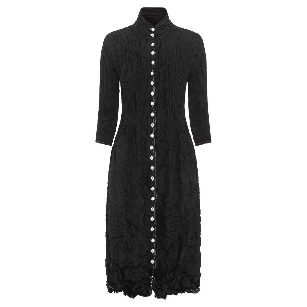 NEHRU CONTRAST COAT DRESS