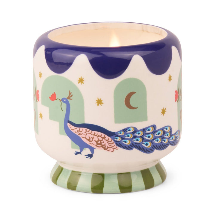 A DOPO PEACOCK CANDLE