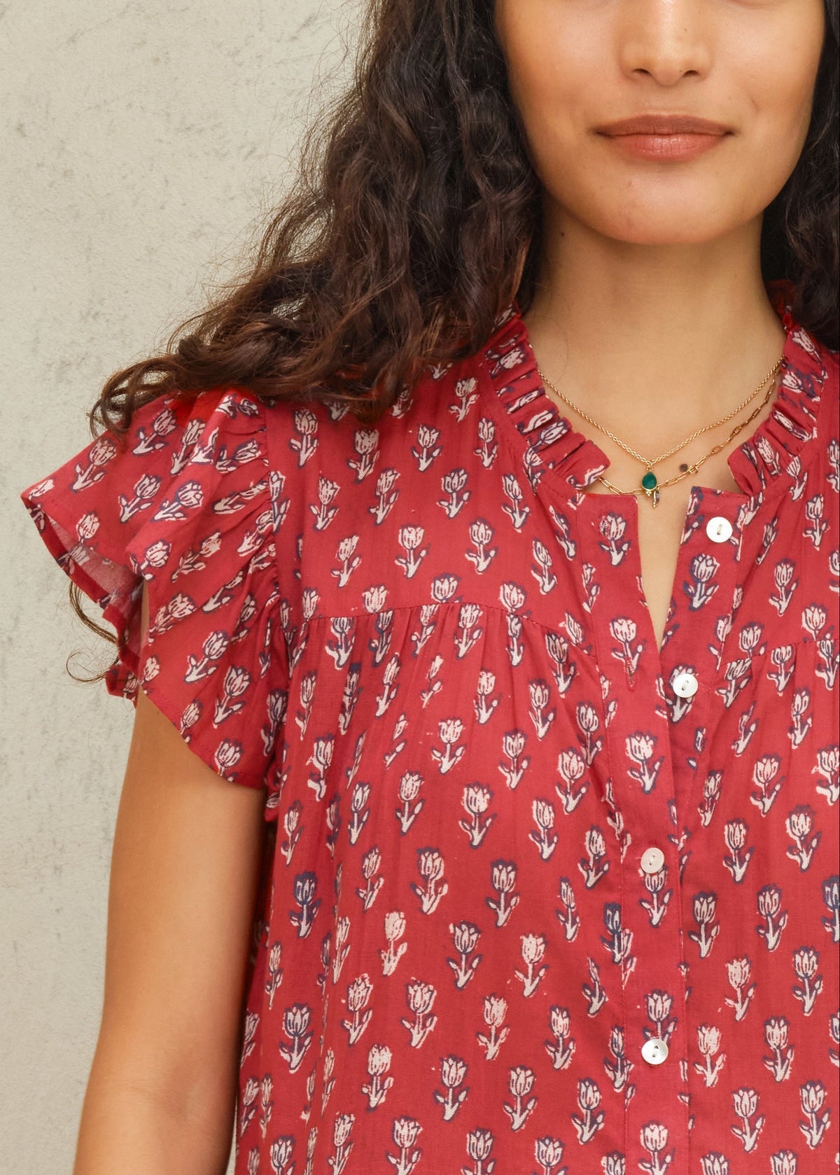 ARI PRINT SHORT SLEEVE DRESS