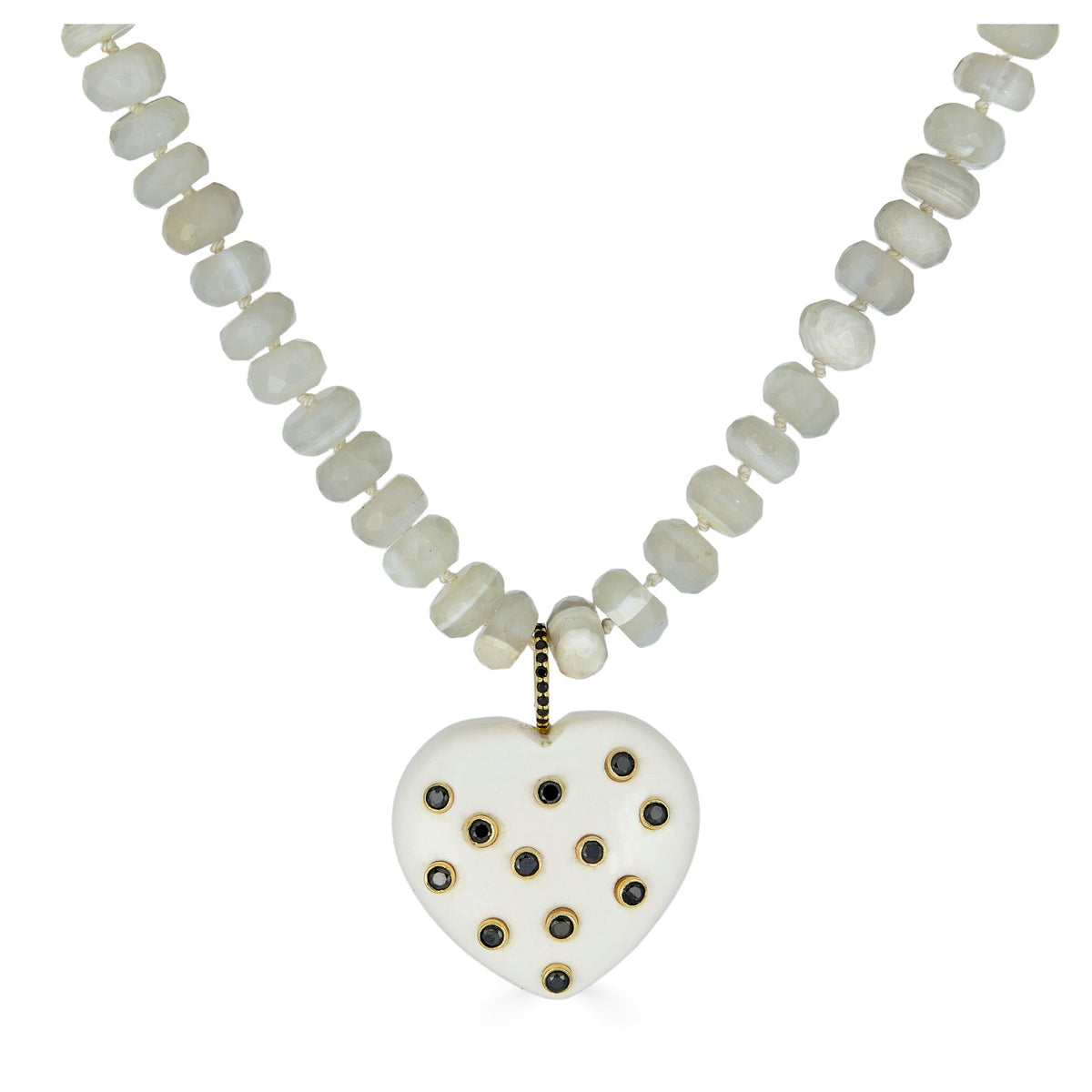 AGATE HEART NECKLACE