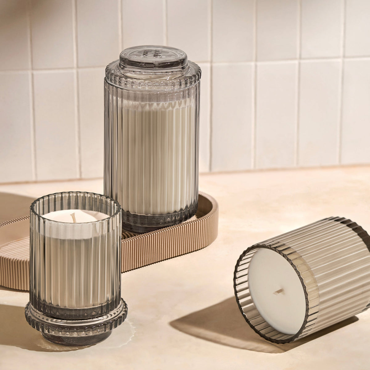 AMELIE CANDLE LINEN COTTEN OASIS