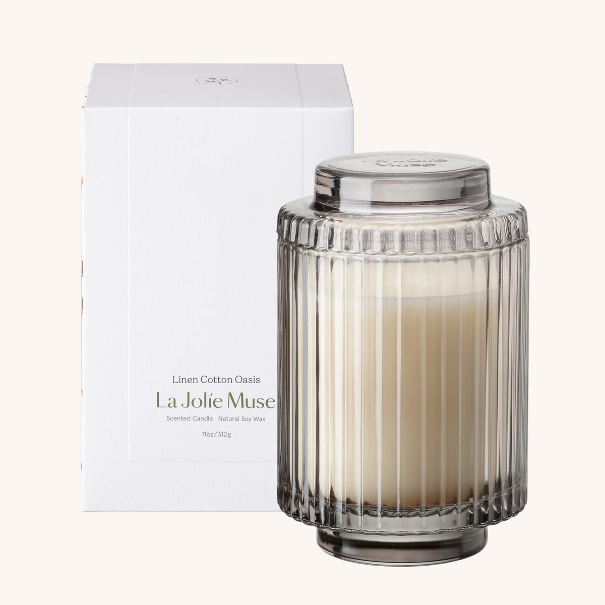 AMELIE CANDLE LINEN COTTEN OASIS