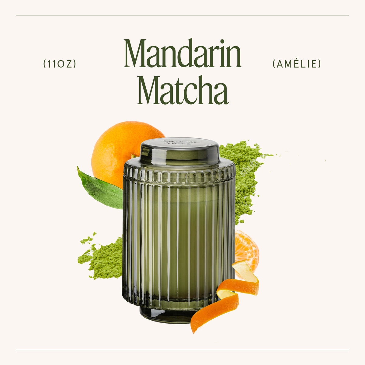 AMELIE CANDLE MANDARIN MATCHA