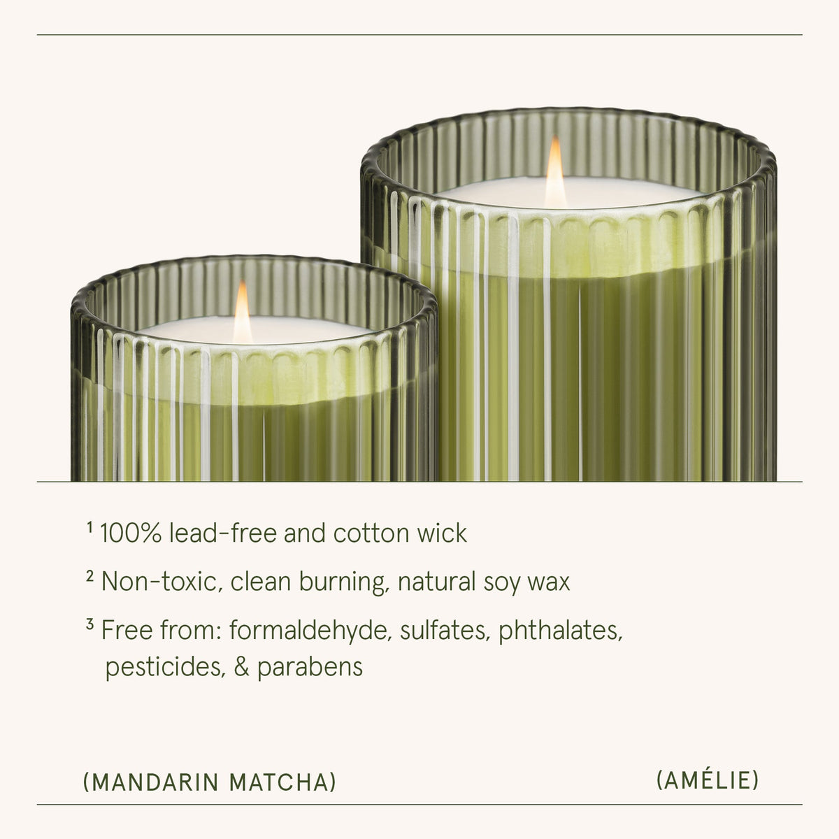AMELIE CANDLE MANDARIN MATCHA