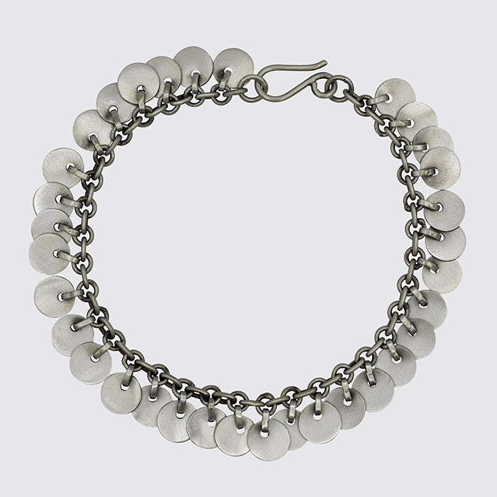 DISC DANGLE CHAIN BRACELET