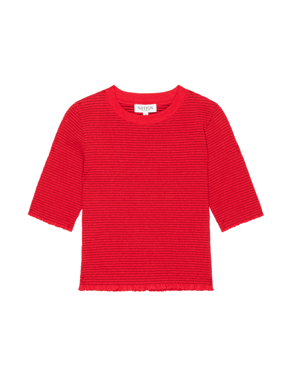 BEVERLY SMOCKED TOP