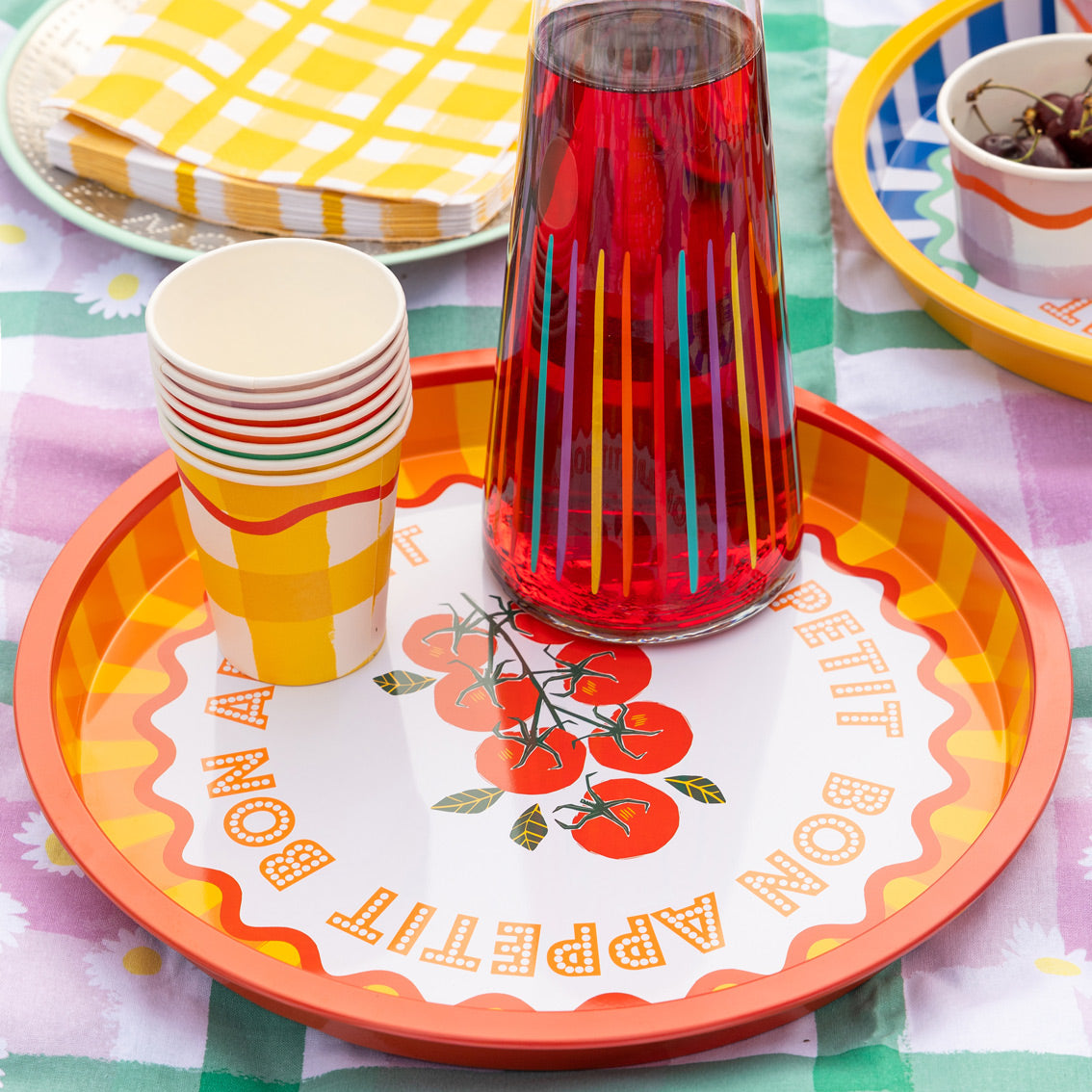 TOMATO TIN TRAY 31CM