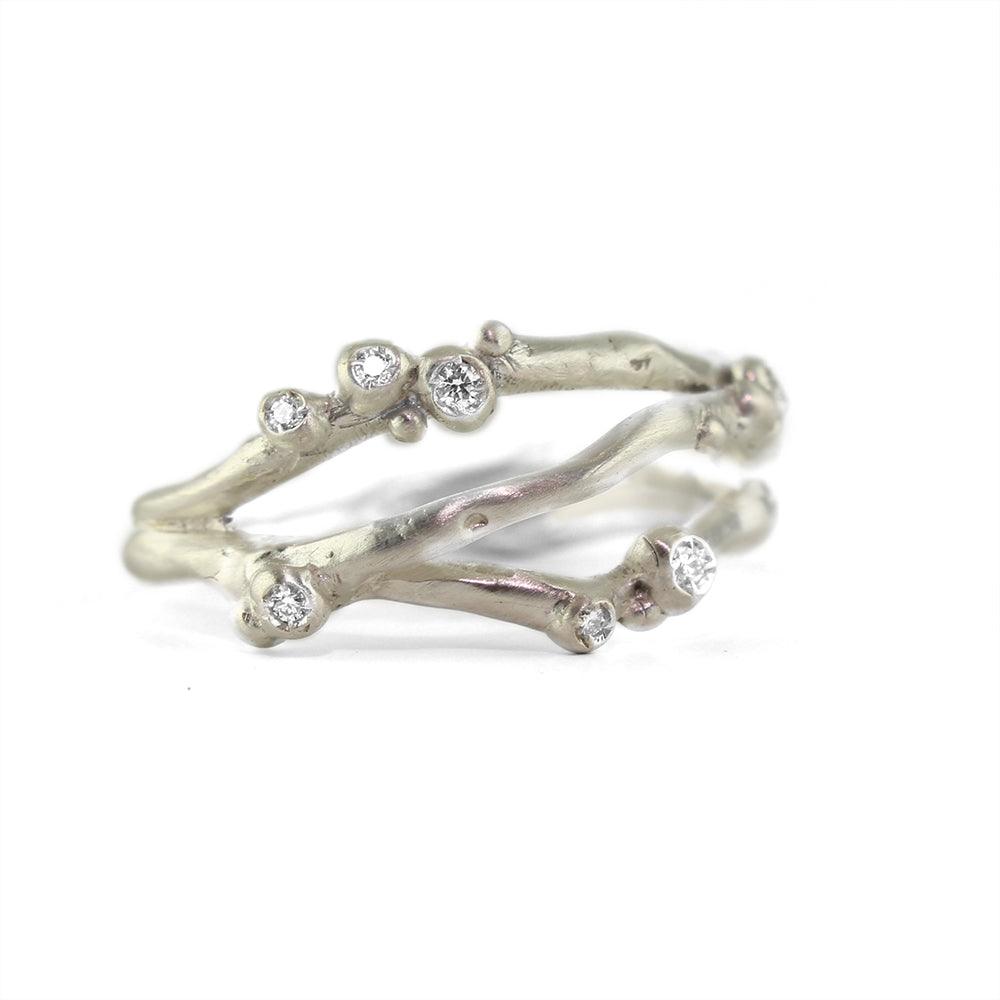 ENCRUSTED 3 BRANCH RING