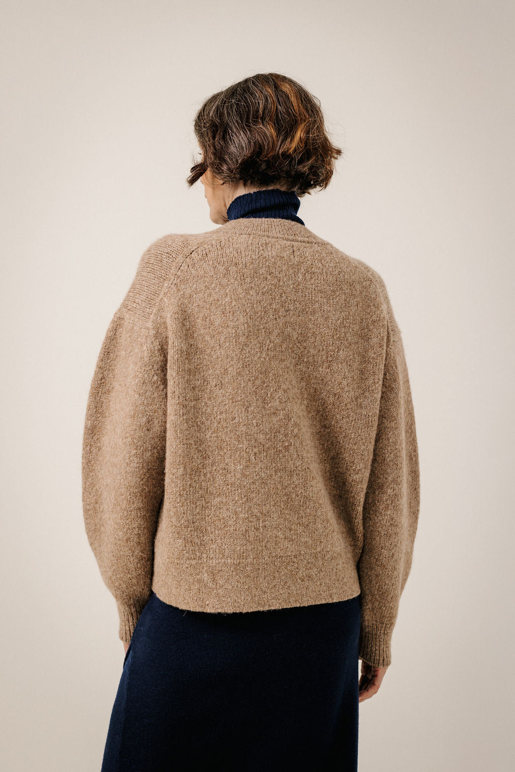 BOXY ALPACA VNECK