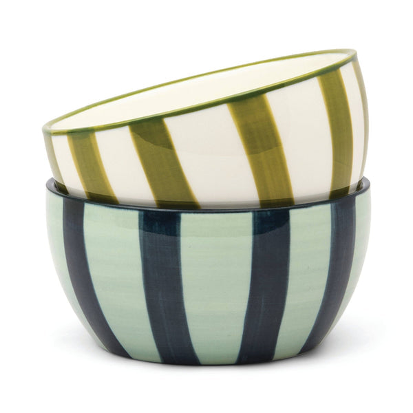 BELLA SET/2 DIPPING BOWLS GREEN/BLUE