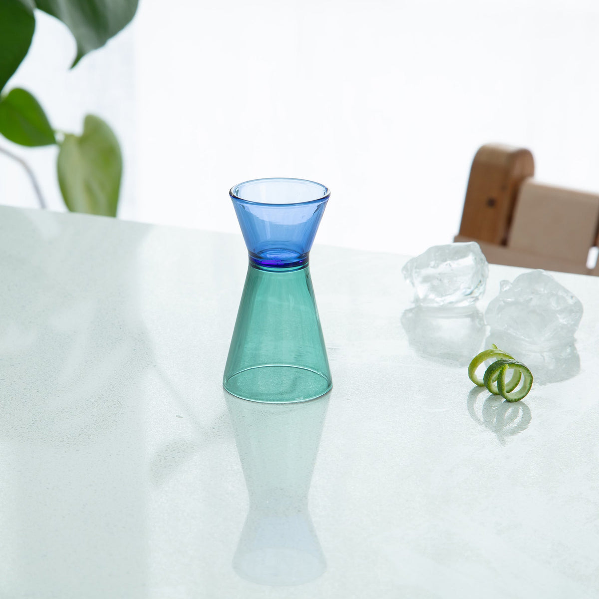 DUO TONE COCKTAIL JIGGER TEAL/BLUE