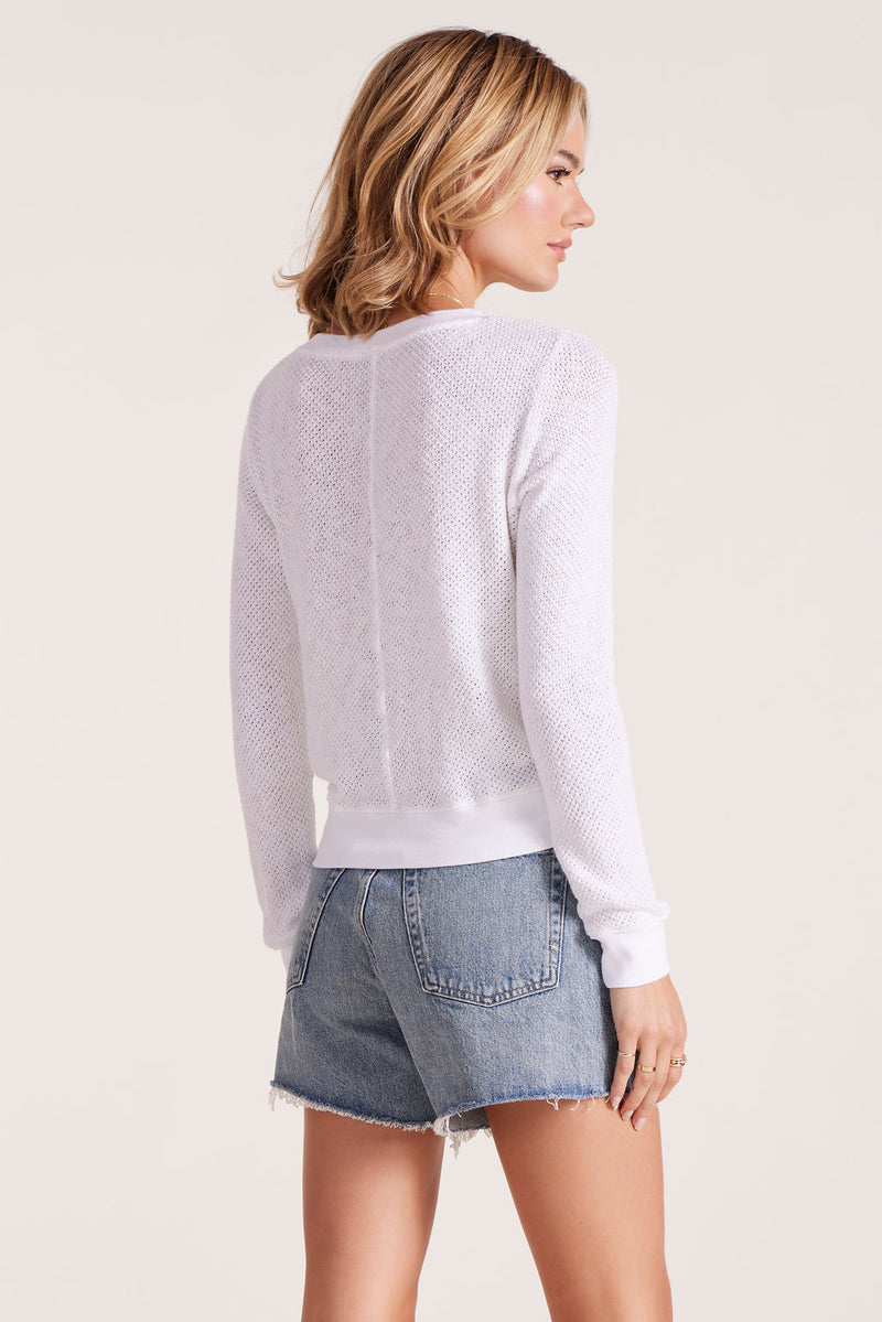 RIBBED CREW PULLOVER