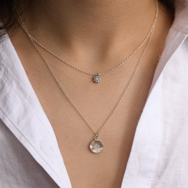 FOUR STAR WAVE PENDANT DIAMOND