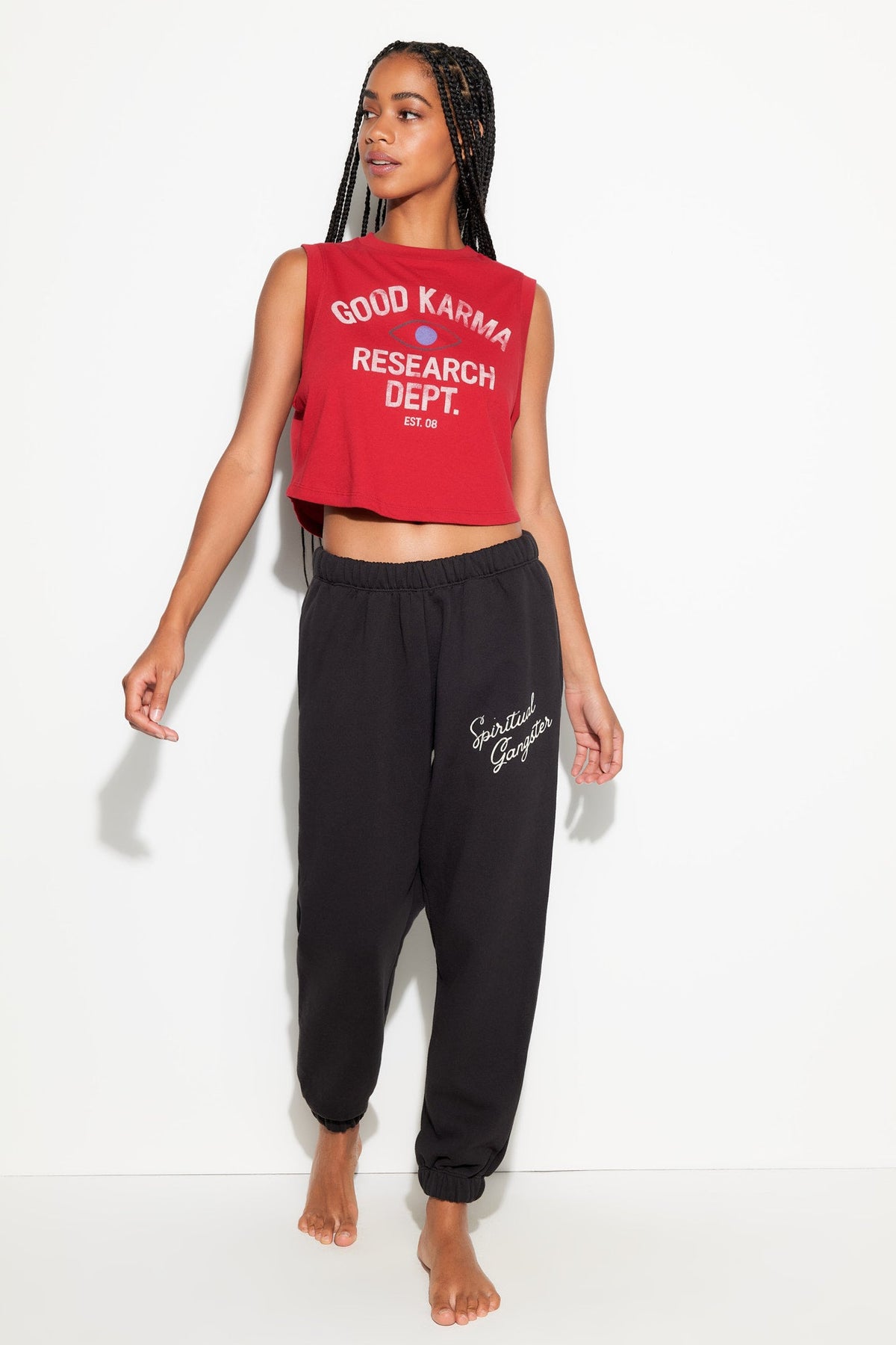 GOOD KARMA CRAWFORD CROP TANK